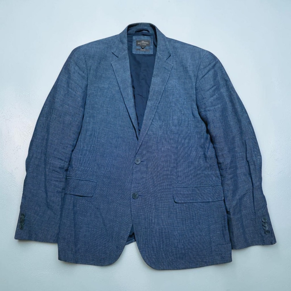Rodd & Gunn 100% Linen Blazer Men's Medium Sports Fit Blue Two Button